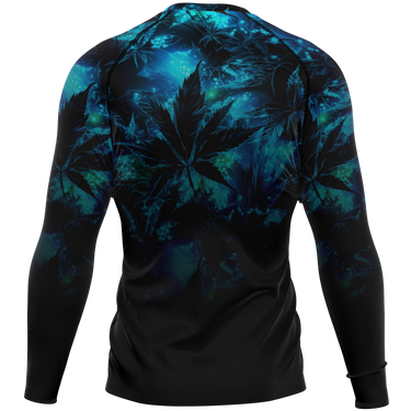 Chokefish™ Long Sleeve Rashguard Cannabis Men's Shirt-008